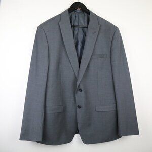 Calvin Klein Wool Blend Men's Grey Suit Blazer 46R